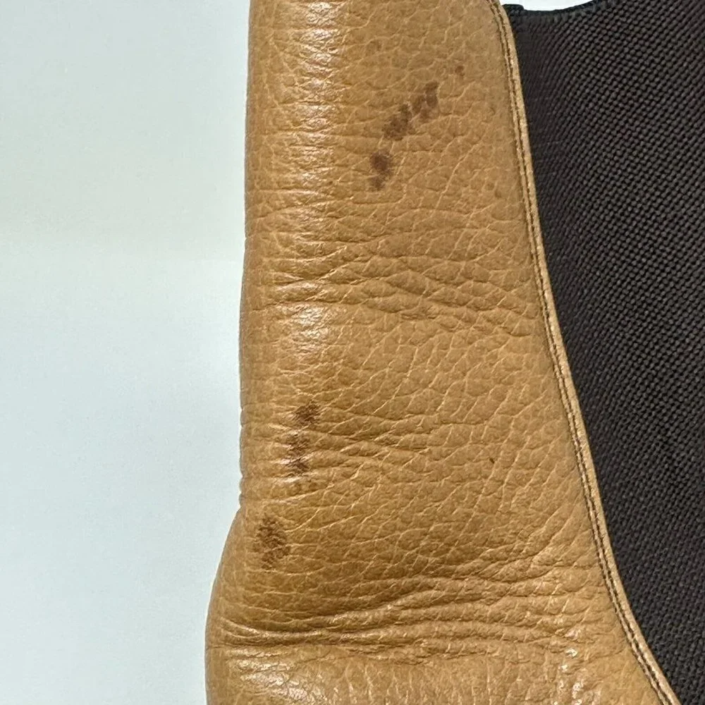 Cole Haan Country Square Toe Brown Ankle Boots Vibram‎ Size 8.5